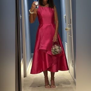 Adrianna Papell Fuchsia High Low Dress